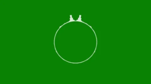 Circular audio visualizer overlay on green screen, sound reactive waveform .. 스톡 동영상 346070779