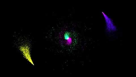 Circular background animation Stock Footage 297771413