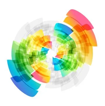 Circular background Stock Illustration