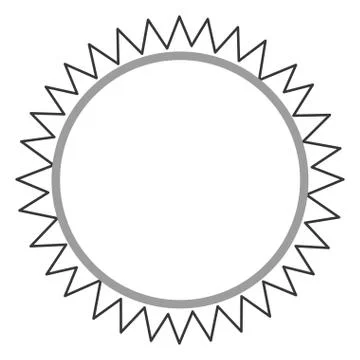 Circular badge icon Stock Illustration