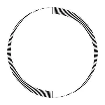Circular Bar Chart Radial Data Visualization Abstract Graphic Design Element イラスト素材
