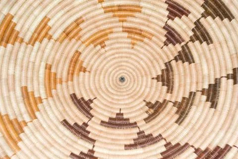 Circular Basket weave pattern background texture Stock Photos