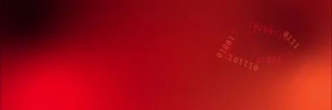 Circular binary code background template animation in red and orange Stock Footage 340557771