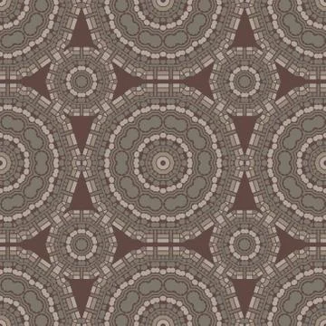 Circular biomorphic feel seamless pattern Stock Illustration