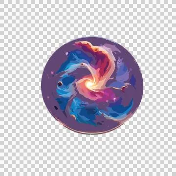 Circular Black And White Dragon Emblem curled pose circle イラスト素材