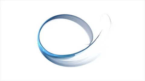 Circular  blue Motion, Flowing Energy Stock Footage 48047844