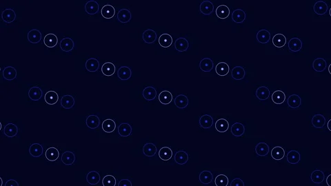 Circular blue pattern on black background Vídeos de archivo 282775415