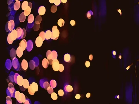 Circular bokeh cristmas sparkles lights abstract background. Stock Footage 80664348