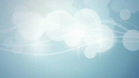 Circular bokeh lights and wavy lines drift in a gentle motion Stock Footage 342211954
