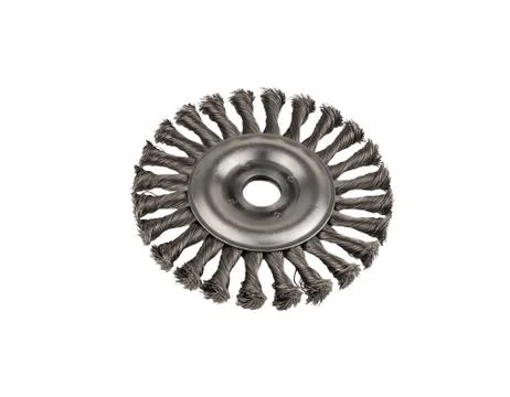 Circular brush metal Stock Photos