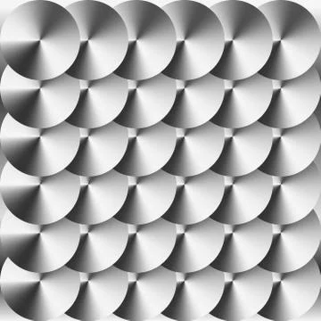 Circular brushed metal vector pattern Stock Illustration