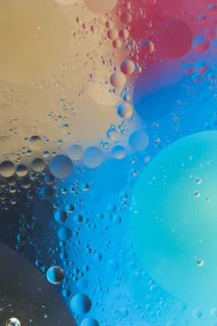 Circular bubbles colorful textured backdrop High resolution photo Stock Photos