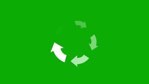 Circular buffering arrows green screen motion graphics Stock Footage 271510918