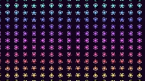 Circular burst colorful pattern of circles on black background Stock Footage 278065762