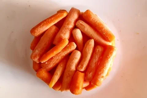 Circular carrots. Foto stock