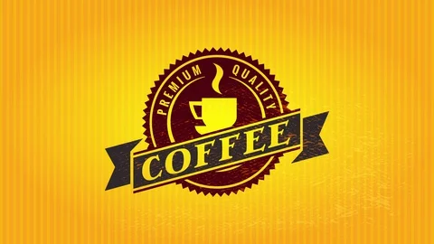 Circular chainsaw cut boundary for high standard coffee product handling old Stock Footage 128703084