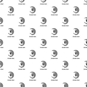 Circular chart pattern vector seamless 스톡 일러스트