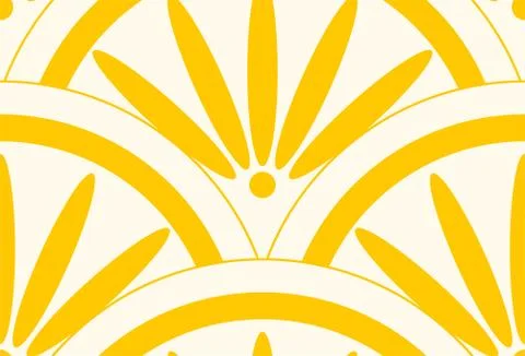 Circular Chrysanthemum japanese pattern Stock Illustration