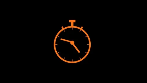 Circular Clock Icon Fast Rotation Time Animation Stock Footage 325331673