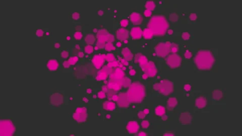 Circular cluster of pink dots on black background 스톡 동영상 263532402