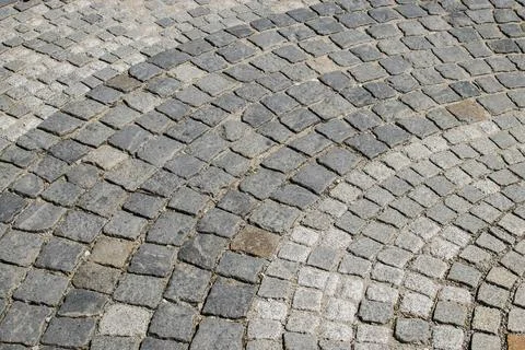 Circular cobblestone geometric pattern Stock Photos