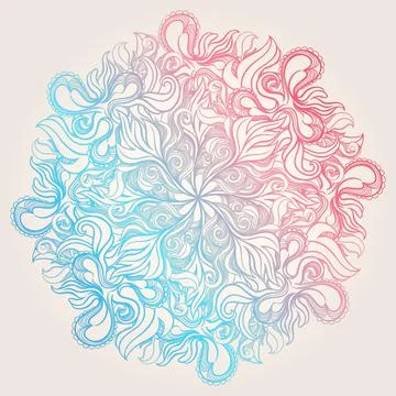 Circular color pattern Stock Illustration