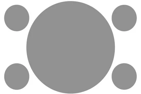 Circular Colored Banners - Gray Circles. Can be used for Illustration purpose Stock Illustration
