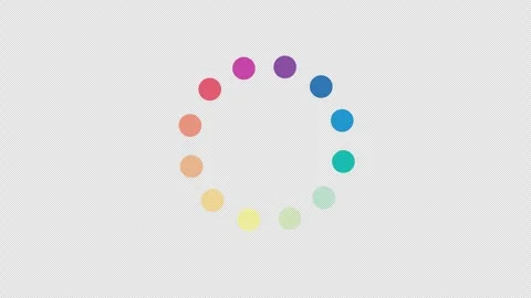 Circular colorful gradient loading animation Stock Footage 330426342