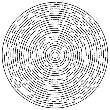 Circular concentric arrows. Cyclic, cycle arrows. Arrow element to illustrate 스톡 일러스트