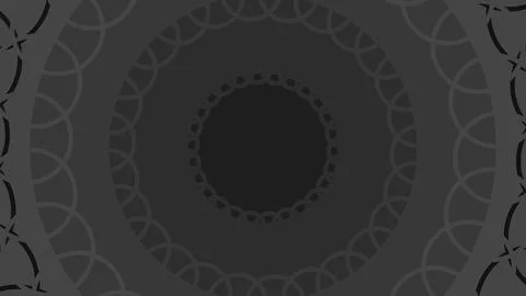 Circular concentric patterns create a soft, layered abstract design in graysc Иллюстрация