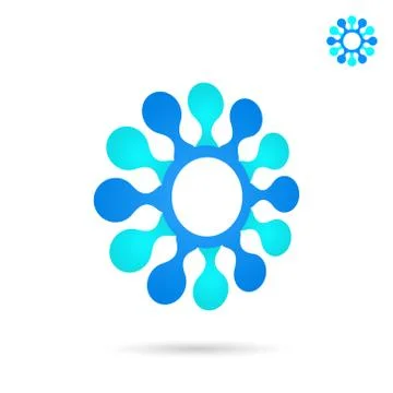 Circular connection illustration Stock Illustration