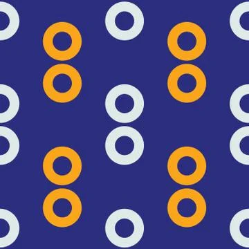Circular connection seamless pattern 스톡 일러스트