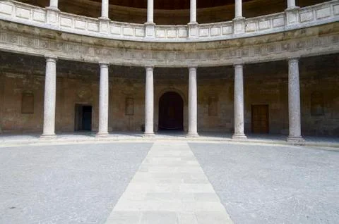Circular courtyard Stock Photos