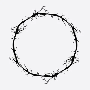 Circular Crack Pattern EPS Vector Stock Illustration