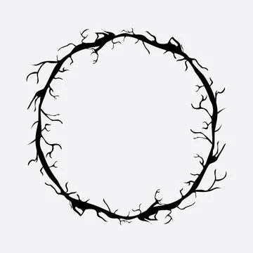 Circular Crack Pattern EPS Vector Stock Illustration