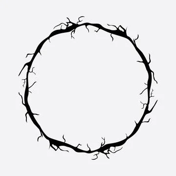 Circular Crack Pattern EPS Vector Illustrazione stock