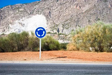 Circular crossroad Stock Photos