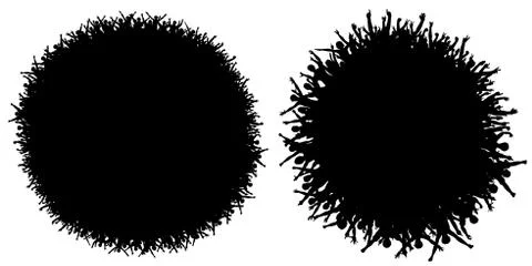 Circular crowds Stock Illustration