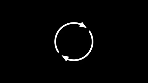 Circular cycle and process icon set Stock Footage 330457083