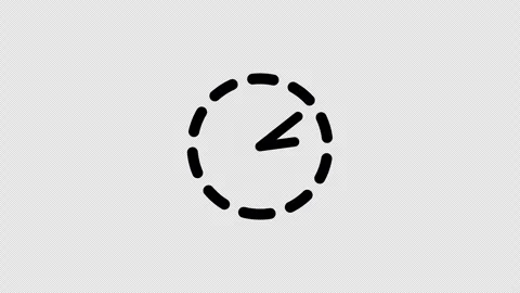 Circular dashed outline with arrow indicating clockwise rotation on transpa.. Stock Footage 303226174