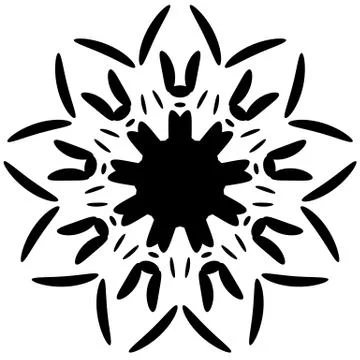 Circular design with distortion effect. Abstract monochrome element on white. 스톡 일러스트