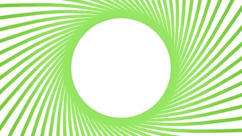 Circular design of lines or ribbons. 3D rendering. Stock Illustration
