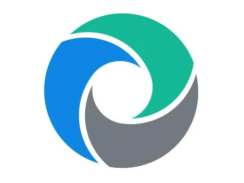 Circular diagram icon process flow chart pie infographic, cycle economy tem.. Stock Illustration