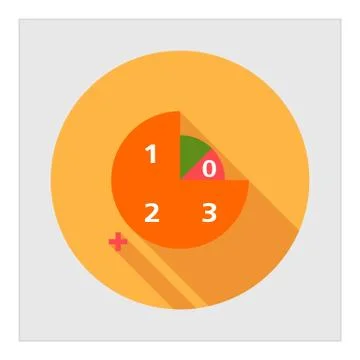 Circular diagram with numbers Stock Illustration
