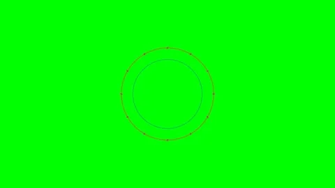 A circular diagram representing atomic orbital structure on green screen Stock Footage 340266304