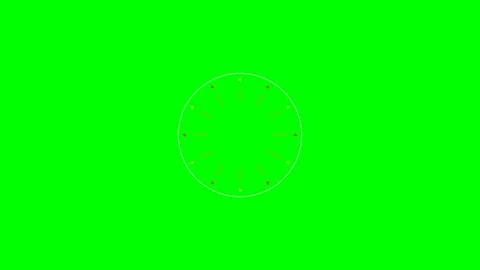 A circular diagram with rotating red and yellow arrows on a green background Stock Footage 340265977