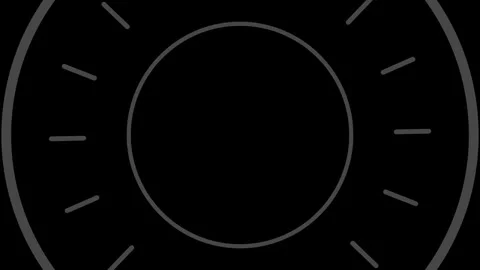 Circular dial motion with the zoom in transition with shape accent. Vídeo Stock 271612069