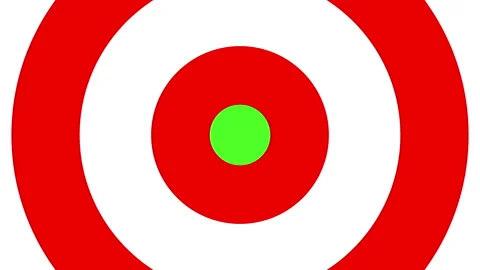 Circular dial transition animation red white On Green Screen Video stock 231278550