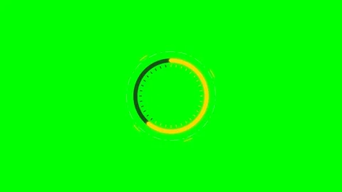 A circular digital progress loader graphic isolated on a green screen backg.. Stock Footage 340263336