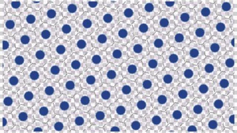 Circular Dot Hexagonal Pattern on White Background Stock Illustration